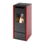 Poêle à pellets ventilé PUNTO FUOCO Edda 11 KW rouge